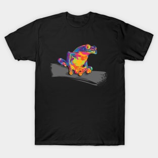 Rainbow Red Eyed Tree Frog T-Shirt